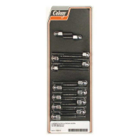 Colony, Sportster rocker box bolt kit. Acorn, chrome