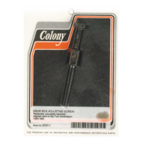 Colony, transmission adjuster bolt. Black parkerized