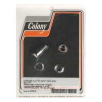 Colony, shifter rod bolt end kit. Chrome