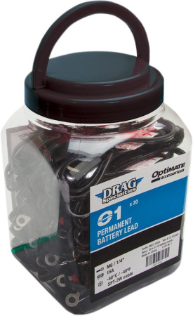 LATURINJOHTO RENGASLIITIMILLÄ/SULAKKEELLA 1 KPL - CORD BAT CONN SAE 20PK DRAG