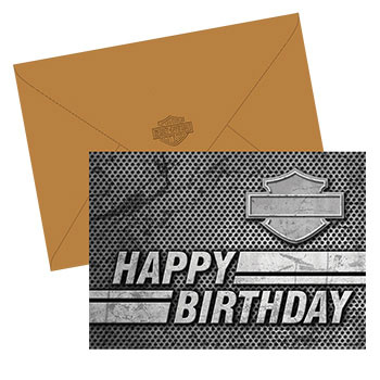 H-D TURNING THE CORNER BIRTHDAY CARD