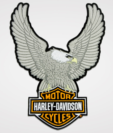 H-D KANGASMERKKI EAGLE BAR & SHIELD
