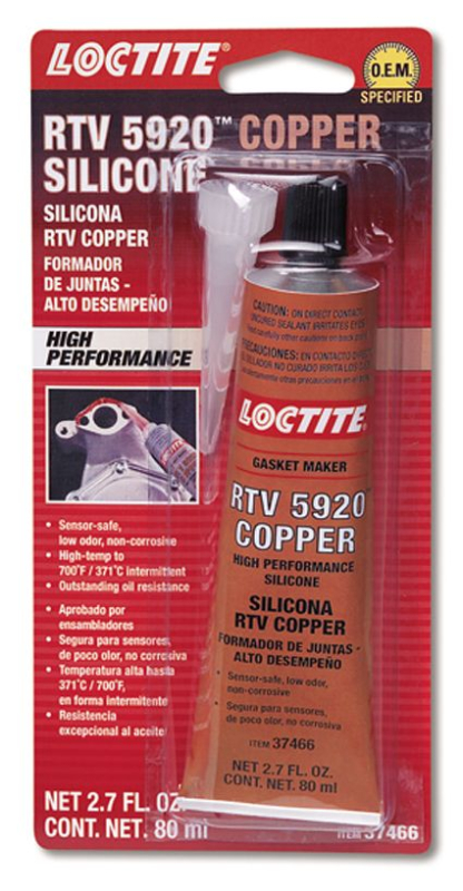 LOCTITE 5920 COPPER RTV SILICONE GASKET MAKER -85ML 690042
