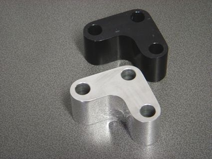 SPACER BRACKET FOOTREST LH FXST -99 BLK 681227