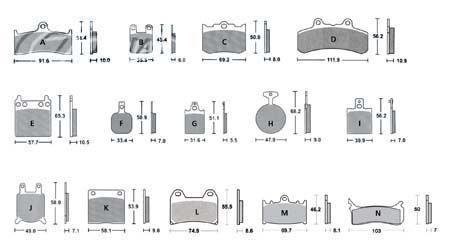 EBC BRAKE PADS HD84-99 FRONT