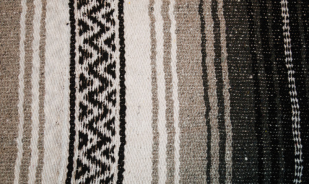 MEXICAN BLANKET CHARCOAL/SILVER/WHT/BLK