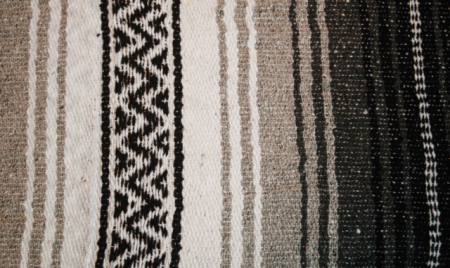 MEXICAN BLANKET CHARCOAL/SILVER/WHT/BLK