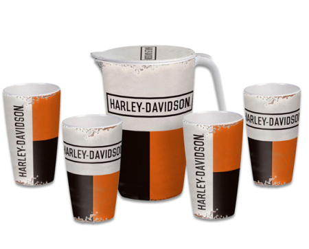 H-D RETRO BLOCK PITCHER SETTI