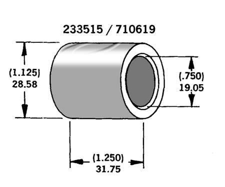 AXLE SPACER ZINC PLATED # 40910-84A