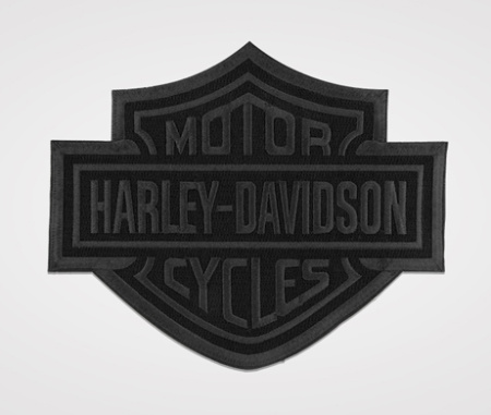 H-D KANGASMERKKI BAR & SHIELD BLACKOUT