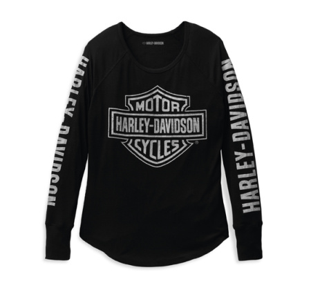 NAISTEN H-D PAITA AUTHENTIC BAR & SHIELD BLACK