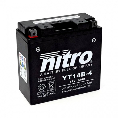 Nitro sealed YT14B-4 AGM battery