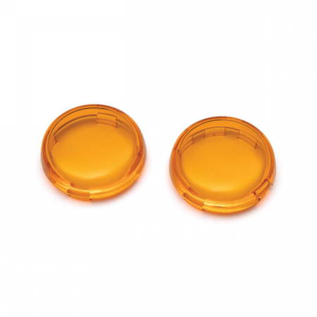 Kuryakyn, bullet style replacement lenses. Amber