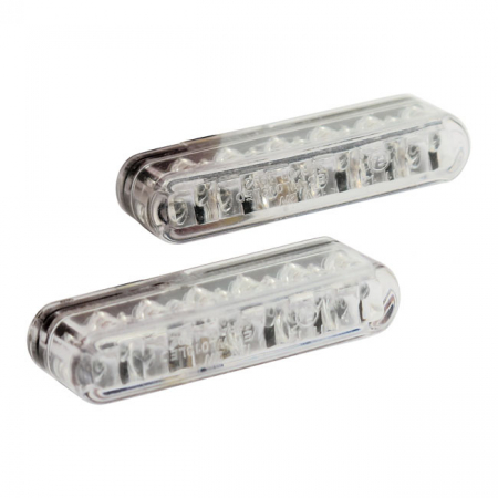 Shorty LED turn signals. Clear lens