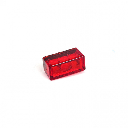 Cube-V mini LED taillight. Vertical. Red lens