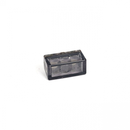 Cube-V mini LED taillight. Vertical. Smoke lens
