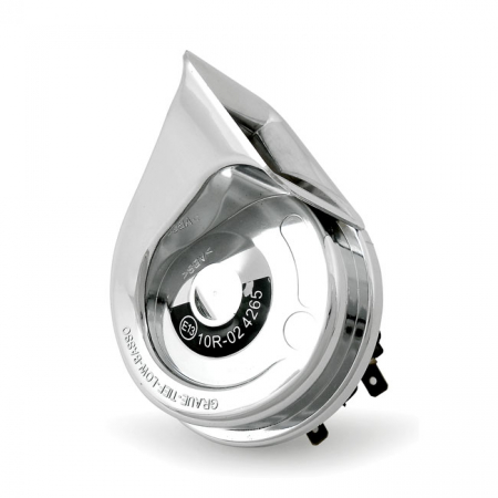 OEM style horn, 'Early Square Style'. Chrome