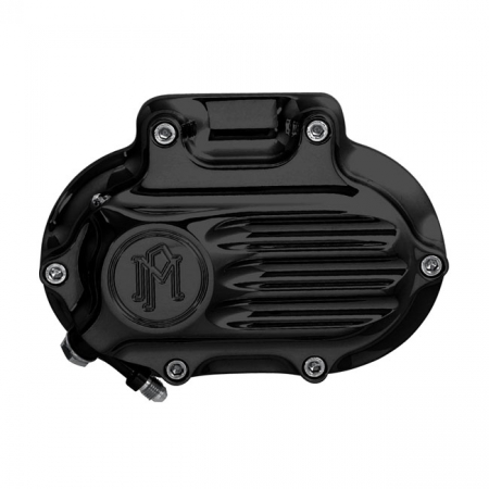 PM transmission end cover Fluted, hydraulic. Black