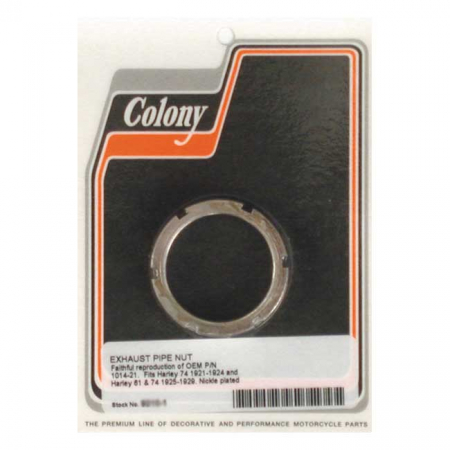 Colony, exhaust pipe nut