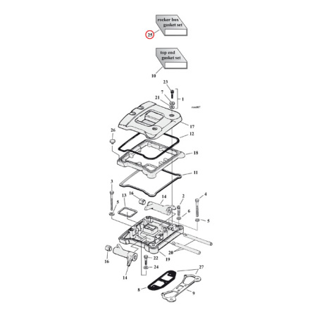 TIIVISTESARJA VENT.KOPAT BT84-91 KUMI METALLI - COMETIC EST ROCKER COVER GASKET SET