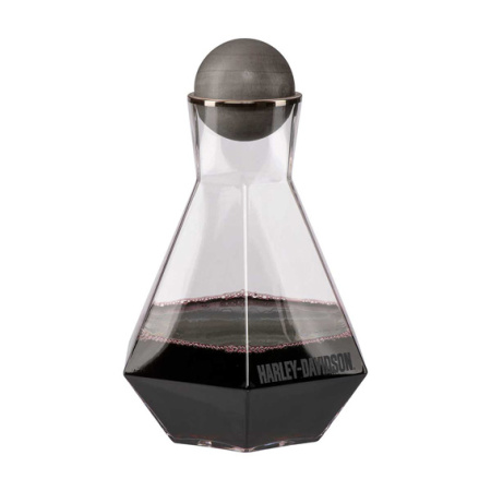H-D GEOMETRIC GLASS CARAFE