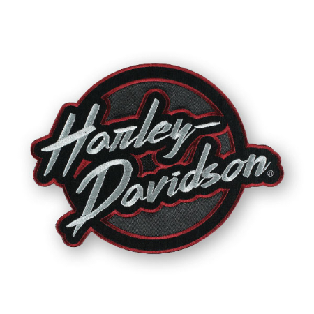H-D KANGASMERKKI, EDGY, LG 8" W X 6" H