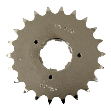 PBI CNC TRANSMISSION SPROCKET. 22T CNC MACHINED; 8620 ALLOY STEEL; HEA