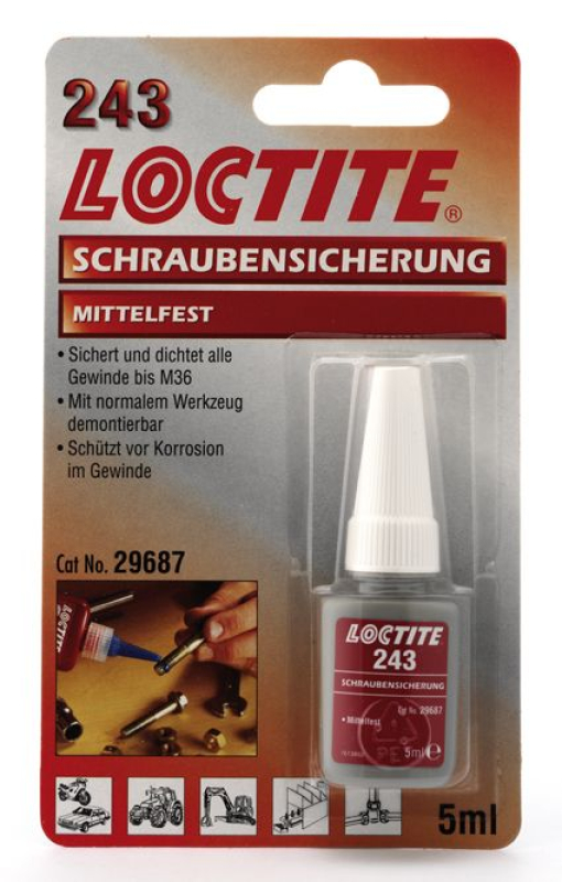 LOCTITE THREADLOCKER 243 LOW STRENGHTS - 5ML 690055