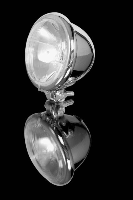 4 1/2" HEAD LIGHT CHR BATES STYLE BILUX 681876