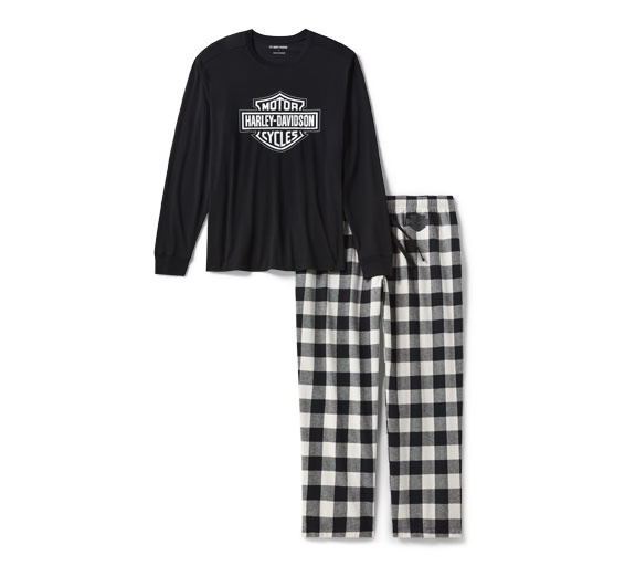 MIESTEN H-D BUFFALO CHECK -PYJAMASETTI 96791-25VM