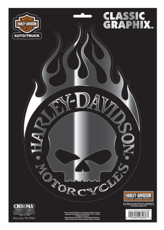 H-D TARRA HARLEY SKULL 22 X 33 CM CG3279