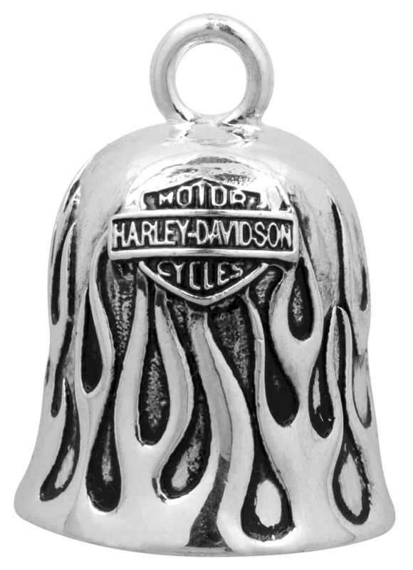 RIDE BELL SILVER FLAMES HRB031