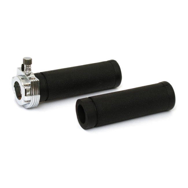 KAASUKAHVA & KOTELO+KUMIT 1-VAIJ. 74-80, THROTTLE ASSY, WITH GRIPS. SINGLE 501135