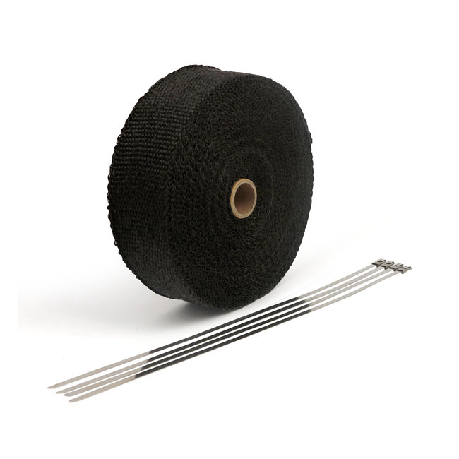 EXHAUST INSULATING WRAP. 2" WIDE BLACK 515967