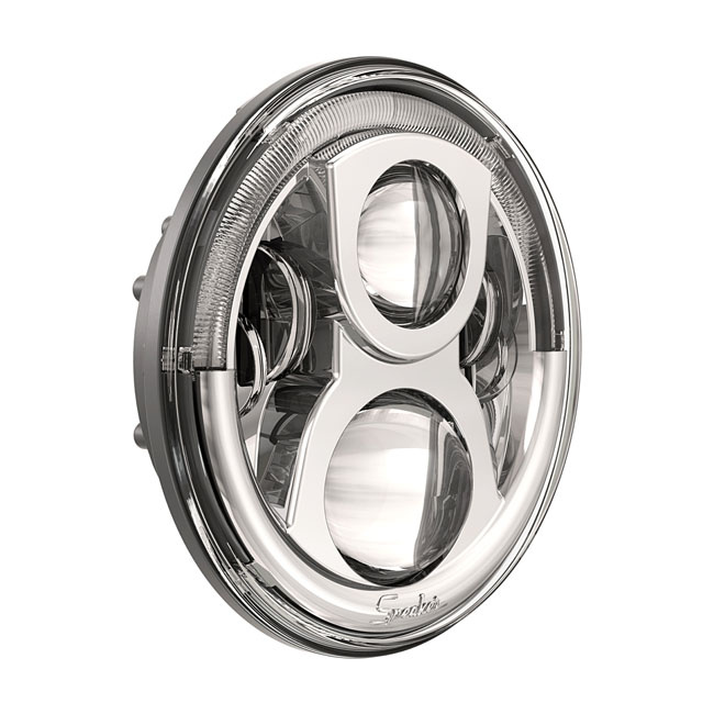 SPEAKER, LED HEADLAMP UNIT 8700. 7", CHROME. LSD 530409