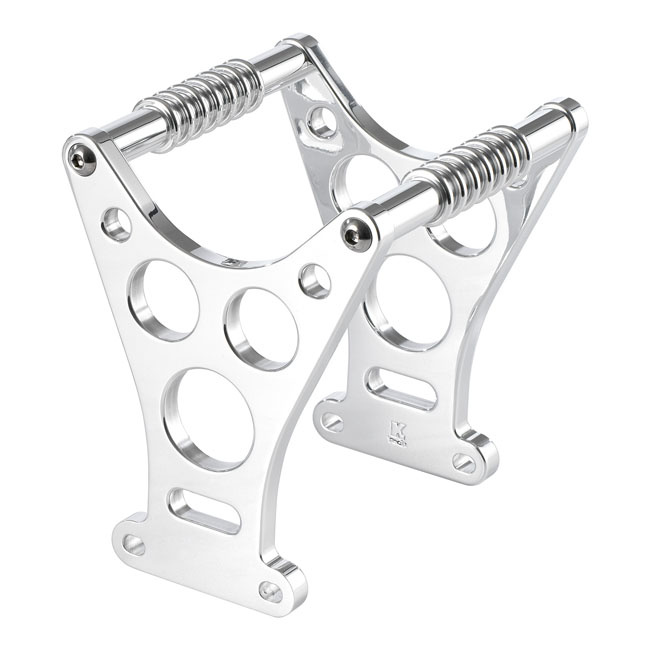 KUSTOMTECH, DRAGSTER STYLE FORK BRACE. POLISHED POLISHED ALUMINUM. FOR 532462