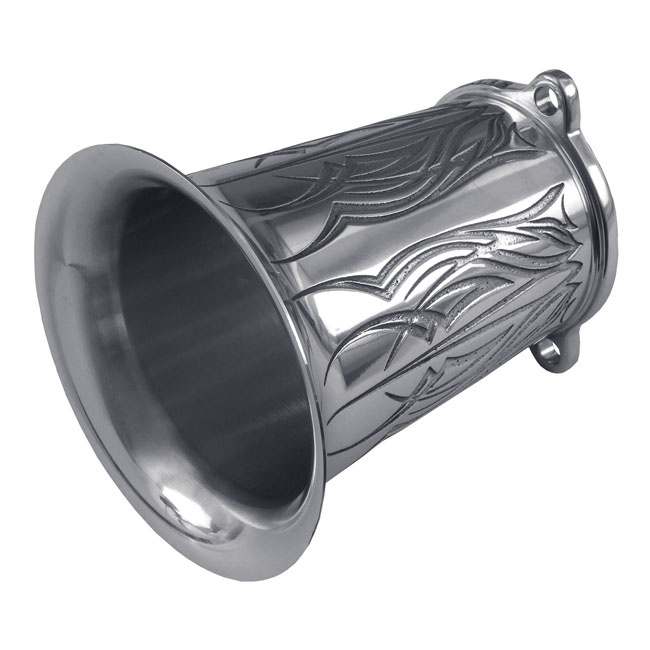 WEALL, VELOCITY STACK. HIRO, 4" LONG POLISHED FINISH. MACHINED FROM AL 551067