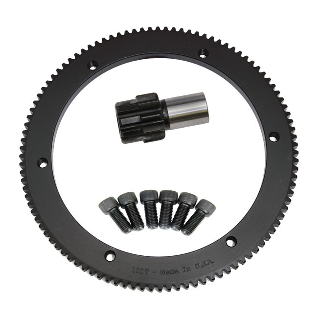 STARTER RING GEAR KIT, 102T INCL. PINION GEAR; 66T TO 102T CONVERSION 552085