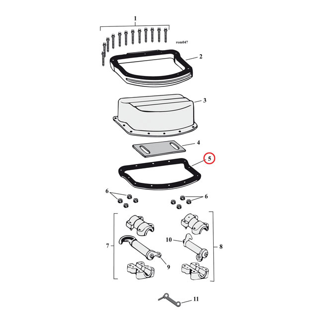 COMETIC, ROCKER COVER GASKET. FIBER, THIN .031" FIBER MATERIAL. REPLA 561250