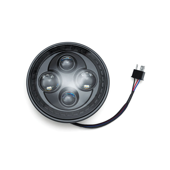 KURYAKYN ORBIT 7" HEADLAMP UNIT LED, BLACK 586422