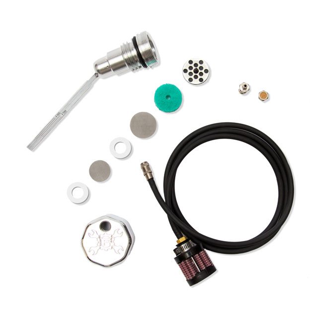 FEULING, OIL TANK BREATHER KIT & VENTED DIPSTICK. POL. CAP POLISHED ST 588050