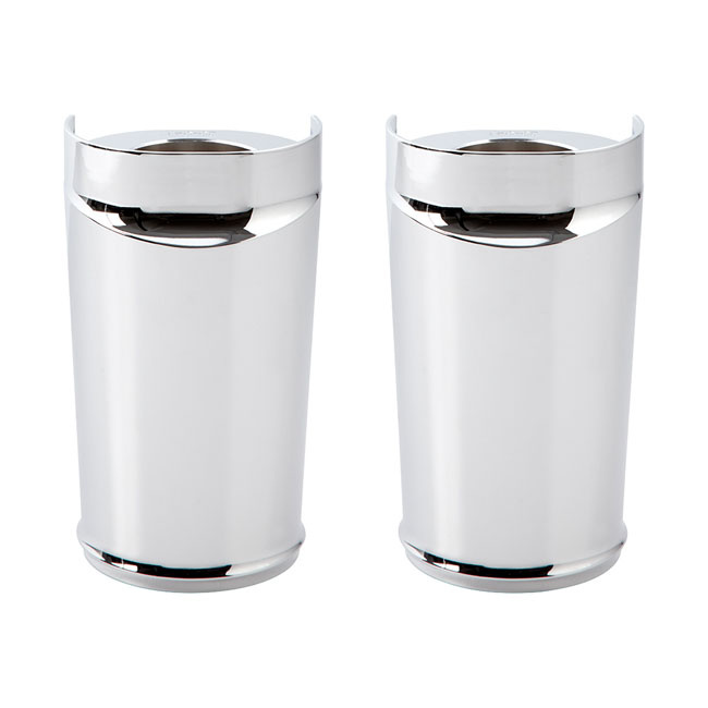 ARLEN NESS, FORK BOOTS SMOOTH. CHROME CNC MACHINED ALUMINUM LIGHTWEIGH 590368