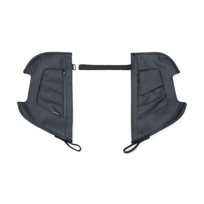 KURYAKYN, ENGINE GUARD CHAPS. BLACK FITS AROUND THE ENGINE GUARDS AND 599658