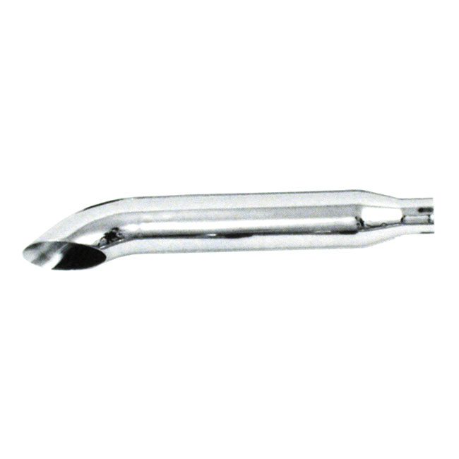 PAUGHCO, TURN OUT MUFFLER 22" LONG. CHROME 3" DIAMETER UNIVERSAL CRUIS 902549