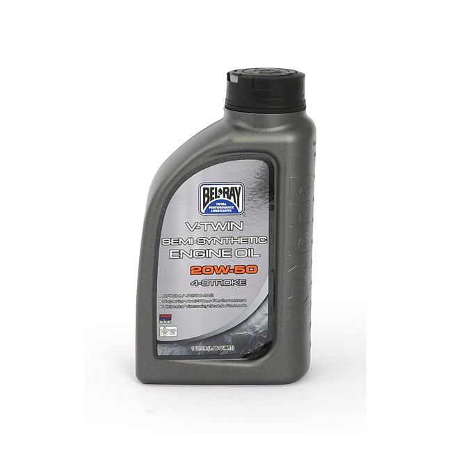 MOOTTORIÖLJY BEL-RAY SEMI-SYNTHETIC V-TWIN 20W-50 1QT (946ML) 912003