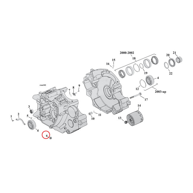PIPE PLUG, ALLENHEAD. CRANKCASE/TRANSM. 921112