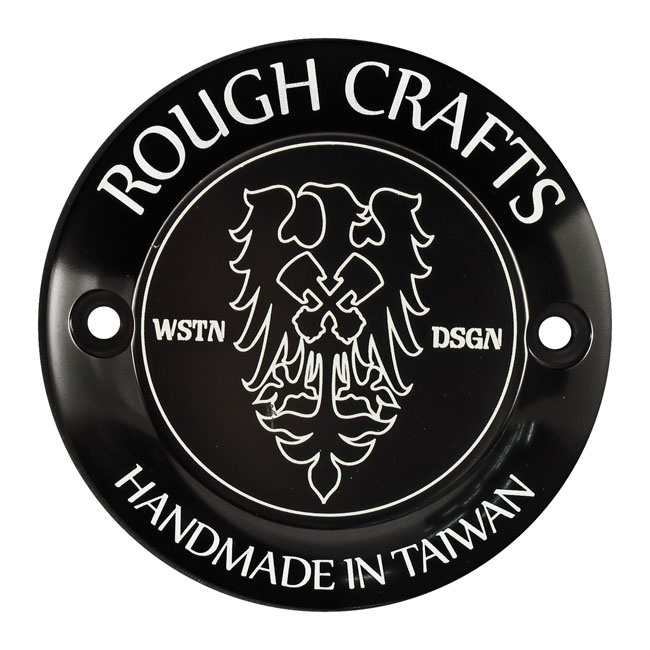 ROUGH CRAFTS, POINT COVER. 2-HOLE, BLACK BLACK ANODIZED; WITH CONTRAST 933812