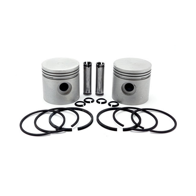 REPLACEMENT 74" FLATHEAD PISTON KIT. STD. CAST ALUMINUM OEM STYLE PIST 946415