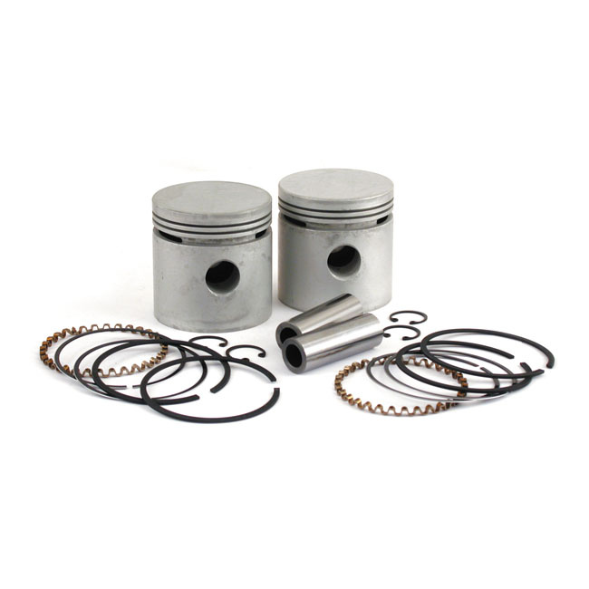 REPLACEMENT 45" FLATHEAD PISTON KIT. STD. CAST ALUMINUM OEM STYLE PIST 946425