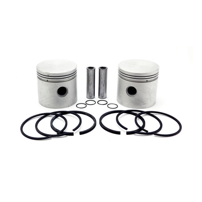 REPLACEMENT 80" FLATHEAD PISTON KIT. STDCAST ALUMINUM PISTONS FOR A S 946480
